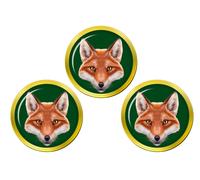 Fox's Head Set 3 Pennarelli per Palla da Golf Oro 18mm Brass