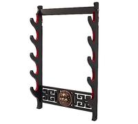 FOXSMZZ Leggendario di Kylin Sword Wall Mount Supporto Spada Velluto Padded Display Stand Imbottito Katana (5 animali)