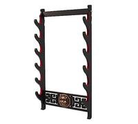 FOXSMZZ Leggendario di Kylin Sword Wall Mount Supporto Spada Velluto Padded Display Stand Imbottito Katana (6 animali)