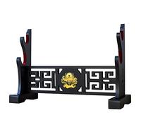 FOXSMZZ Porta spada in velluto giapponese imbottito Katana Stand Samurai Display Rack Support All Tanto Spade (Drache-2)