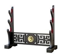 FOXSMZZ Porta spada in velluto giapponese imbottito Katana Stand Samurai Display Rack Support All Tanto Spade (Tai Chi-3)