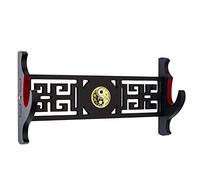 FOXSMZZ Porta spada Katana staffa da parete Samurai Spada Telaio Display Frame Red Velluto China Tai Chi Style (1 strati)