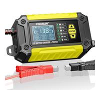 FOXSUR FTC-1206 Tester di carica 2 in 1 12V integrato per auto e moto, spina UE