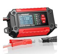 FOXSUR FTC-1206 Tester di carica 2 in 1 12V integrato per auto e moto, spina UK