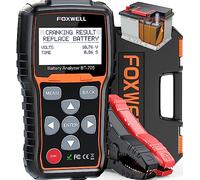 Foxwell BT705, Tester per Batteria dell’Auto, indicatore di Stato per batterie e sistemi di accensione/Ricarica a 12/24 V