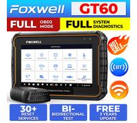 FOXWELL GT60 BT Lettore di codici per auto bidirezionale Strumento diagnostico per scanner OBD2 per tutti i sistemi 24 Reset Scanner automobilistico OBD 2 GT60