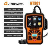 FOXWELL NT301 Strumento diagnostico automobilistico Scanner OBD2 Lettore di codici dati live professionale per controllare la luce del motore OBD 2 Scan Teste FOXWELL NT301