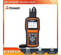 2025 FOXWELL NT630 Plus OBD2 Scanner Strumento diagnostico ABS Sanguinamento SRS SAS Reset olio OBD2 carton box