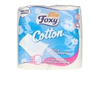 Foxy Cotton Papel Higiénico 5 Capas 4 Rollos