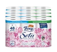 Foxy Seta Carta igienica 200 strappi x 48 rotoli 2 veli elevato spessore
