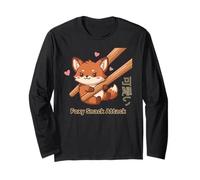 Foxy Snack Attack Kawaii Fox Maglia a Manica