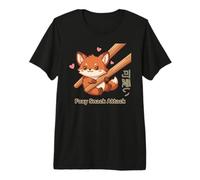 Foxy Snack Attack Kawaii Fox Maglietta Premium