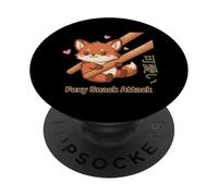 Foxy Snack Attack Kawaii Fox PopSockets PopGrip Adesivo
