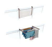 foxydry Duo, stendibiancheria da ringhiera e balcone, richiudibile, 82 cm