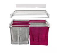 foxydry Hide, Stendino da muro, stendibiancheria da parete e da balcone, stendino da esterno e interno a scomparsa, stendino richiudibile 71x35x13 cm (71 cm, Bianco (Limited Edition))