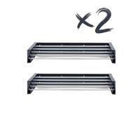 foxydry Hide, Stendino da muro, stendibiancheria da parete e da balcone, da esterno e interno a scomparsa, richiudibile. 2 pezzi. (2X 71 cm, Antracite)