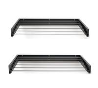 foxydry Hide, Stendino da muro, stendibiancheria da parete e da balcone, da esterno e interno a scomparsa, richiudibile (Antracite, 121 cm X2)