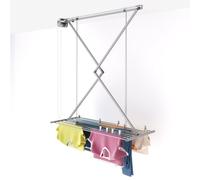 foxydry Mini, stendibiancheria da soffitto salvaspazio richiudibile, 128 cm