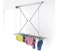 foxydry Mini, Stendibiancheria a soffitto, stendino da scomparsa verticale, richiudibile ed estensibile, stendipanni da interno e esterno, da balcone 152x54x25 cm