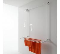 foxydry Wall, stendibiancheria da parete saliscendi, richiudibile, 108 cm