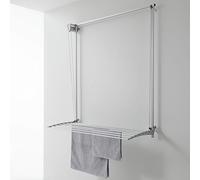 foxydry Wall, stendibiancheria da parete saliscendi, richiudibile, 152 cm