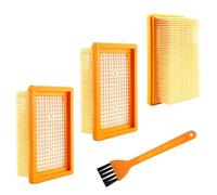 Foydream 3 Pezzi Filtro Aspirapolvere per Karcher, Filtri Aspirapolvere Compatibile Filtro per Kärcher WD4, MV4, MV5, MV6, con 1 spazzola Pulizia, Lavabile Pieghettato Filtro Ricambi Rimuovere Sporco