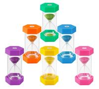 Foydream 6 Pezzi Clessidra Bambini, Colorate Clessidre Set per Bambinis 1/5/10/15/20/30minuti, Clessidre Colorato Timer Dell'orologio, l'apprendimento, Gioco, Regali Creativi, per Casa, Cucina