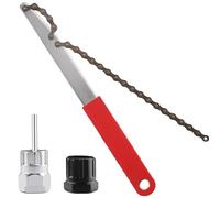 Foydream Kit Attrezzi Bici, 3 PCS Chiave a Frusta con Bici Chiave Pacco Pignoni, Chiave Pacco Estrattore, Frusta Rimozione Ruota Libera per Attrezzi, Kit Attrezzi Bici Corsa MTB Kit Catena Bici