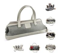 Foyer Nuage Borsa da viaggio per asciugacapelli compatibile con Dyson Supersonic, custodia portatile impermeabile compatibile con Dyson Airwrap (grigio chiaro)