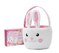 Foyftain - Cestino pasquale per bambini, perfetto per la caccia alle uova, cestini pasquali per ragazze e ragazzi, colore: rosa