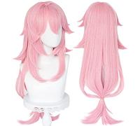 FOYLO Genshin Impact Yae Miko Xiao HU Tao Wig Parrucca Cosplay Progetto Celestia Capelli Sintetici Lunghi e Lisci Resistenti al Calore Parrucca Cosplay Parrucca Halloween-Yae Miko