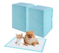 Foymlon 100 Pezzi Traversine Cani, 33 x 45cm Tappetini Igienici per Cani, Traverse Cane ha Un Design a 6 Strati per Asciugare Rapidamente Le Superfici, Adatto a Conigli, Suini, Gatti