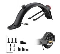 Foymlon Parafango Posteriore Monopattino Elettrico, Posteriore con Staffa Luce Posteriore LED Striscia Riflettente Vite per Xiaomi M365 1S Pro 2 Scooter