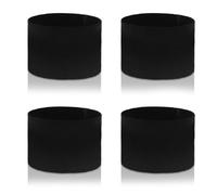 Foyods 4 pezzi, fascia nera per capitano per calcio, fascia elastica nera, fascia da guida regolabile, braccialetti sportivi della squadra, bracciali da calcio per basket e pallavolo