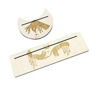 FOYTOKI 1 Set Carte dei Tarocchi Legno Espositore Leggero e Portatile per Design Forma e Accessorio per Altar Tarocchi Ottimo per Meditazione