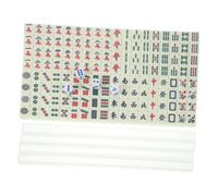 FOYTOKI 1 Set Mini Mahjong Portatile da Viaggio per Feste Piastrelle Sicure e Facili da Include Scatola Stoccaggio per Facile Trasporto