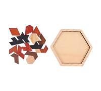 FOYTOKI 1 Set Puzzle Legno Educativo Tangram per Sviluppo Cognitivo e Creatività per Attività e Coordinazione Mano Occhio