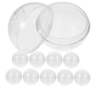 FOYTOKI 10 Capsule Vuote A Conchiglia Palline Mini Macchine A Sorpresa Giocattolo Capsule Rotonde Capsule A Capsula Piccole Capsule Trasparenti per Distributori Automatici