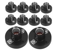 FOYTOKI 10 dispositivi per sperimentazione E10, portalampada E10, per la produzione di lampade, presa di luce, attacco E10, mini portalampada E10, in plastica