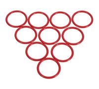 FOYTOKI 10 Pezzi Guarnizione in Silicone Rossa per Macchina da Caffè Espresso, Anelli di Tenuta per Pistone Compatibili con Modelli Popolari, Ricambi per Estrazione Ottimale