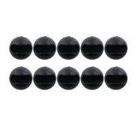 FOYTOKI 10 Pezzi Tappo Piede Sedia in Silicone Nero, Feltrini in Silicone Antiscivolo per Sedia e Tavolo, Protezione Mobili per Ufficio e Biblioteca
