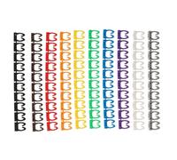 FOYTOKI 100 Pezzi Etichette per Cavi Numeriche da 0 a 9 in Plastica, Pratiche per Identificazione e Organizzazione Fili, per Gestione Cavi Elettrici e Segnalazione