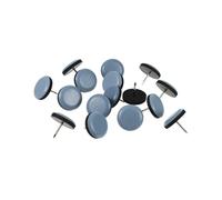 FOYTOKI 16 pezzi Proteggi Gambe Mobili con Chiodo Scivoli per Sedie su Moquette e Pavimenti Pad Protettivi Antigraffio e Antirumore per Ceramica e Linoleum Facile da Installare
