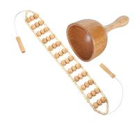 FOYTOKI 1set Massaggiatore Coppetta Multifunzionale Per Cupping e Scraping Strumento Creativo Per Massaggio Domestico Legno Completo Per Rilascio Muscolare e Benessere Fisico