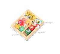 FOYTOKI 2 Miniature Dollhouse Candy Decorations Mini Sweet Ornaments For Christmas Presents Tiny Portable Miniatures For Festive Home And