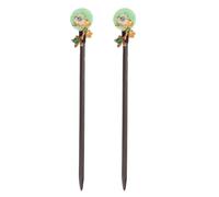 FOYTOKI 2 Pezzi Bacchetta per Chioma in Legno Stile Cinese Vintage, Decorazione Resistente per Acconciature, per Vita Quotidiana e Cosplay