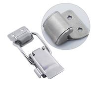 FOYTOKI 2 pezzi Chiusura Regolabile in Acciaio Inossidabile con Automatico Morsetti Leva Resistenti per Porte Veicoli e Attrezzature Serratura Credenza e Contenitori