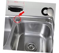 FOYTOKI 2 pezzi Copriforo Lavello Acciaio Inossidabile Foro Rubinetto Accessori Lavello Resistenti e Facili da Installare