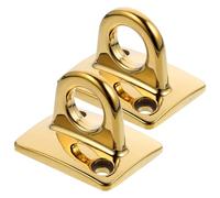 FOYTOKI 2 Pezzi Ganci in Lega di Zinco Oro per Controllo Folla, Ganci da Parete Pratici per Cordoni e Corrimano