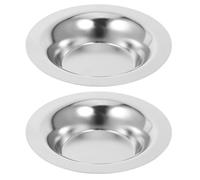 FOYTOKI 2 Pezzi Hard Wax Warmer Pot Wax Warmer Container Rotondo in Acciaio Inox Argento Riscaldamento Stabile Fusione Efficiente della Cera per Casa e Negozio